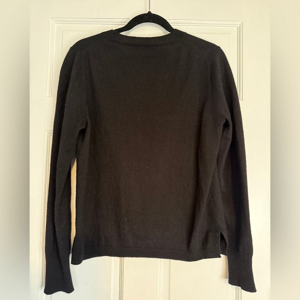 J. Crew 100% Cashmere Black Women's Crewneck Sweater